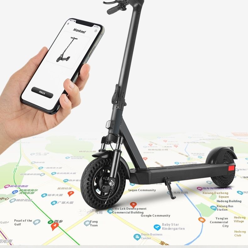 Hot Manke Electric Scooter 089 Private Model Foldable Detachable Battery With Front And Rear Double Shock Absorbers_voghion.com