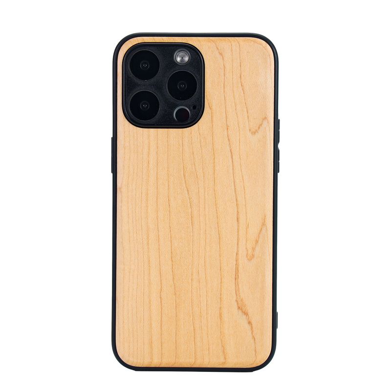 Geschikt voor Epple 15pro massief houten mobiele telefoonhoesje 14pro houten mobiele telefoonhoesje 15promaxTPU All-inclusive anti-val 16pro_voghion.com