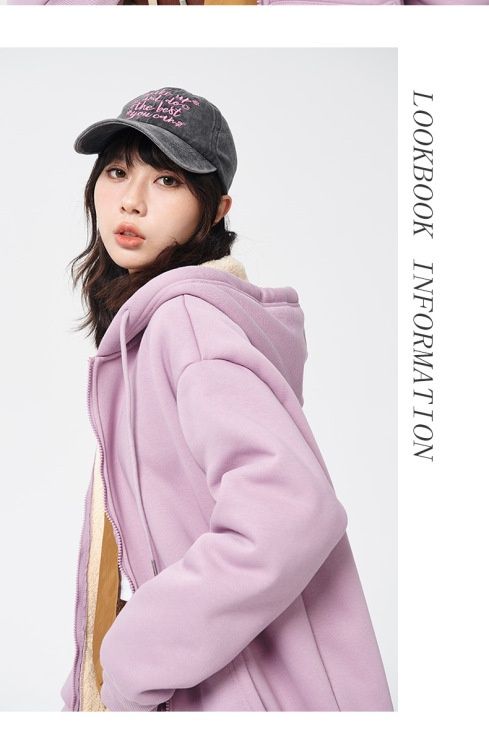 Nuovo cardigan con cappuccio per donna 2024 nuovi stili autunno inverno con aggiunta di peluche e lana di agnello ispessita calda top 12_voghion.com