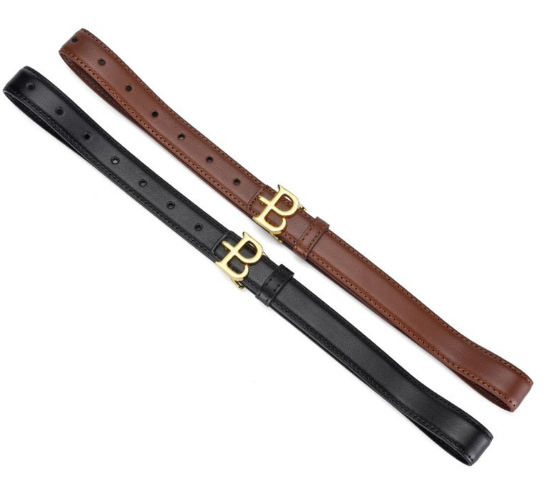 Γυναικεία ζώνη, γνήσιο δέρμα, μινιμαλιστική διακόσμηση, λεπτή ζώνη μέσης, νέο στυλ με φόρεμα, πολυχρηστικό κοστούμι, τζιν ζώνη_voghion.com