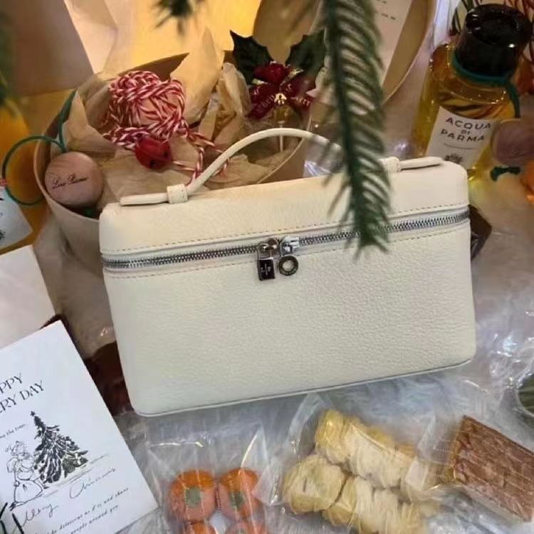 LP cutie de prânz pentru femei 2024 geantă de mână simplă din piele, tip crossbody, geantă de machiaj LP19_voghion.com
