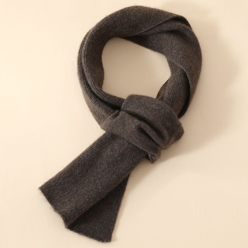 Sciarpa unisex piccola in stile coreano lavorata a maglia in cashmere 2024, nuova collezione autunno inverno, disponibile all'ingrosso_voghion.com