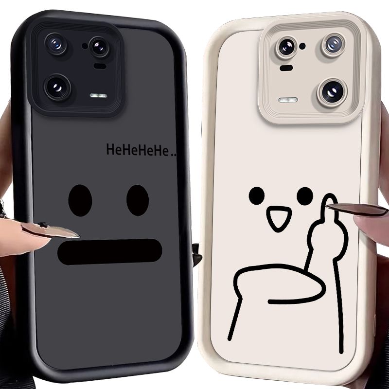 Coque en silicone souple pour Xiaomi Mi 14, 13, 13T, 12, 12T, 11, 11T Pro Lite, 12X, 12S, POCO F6, F5, X5, X3, NFC, motif drôle de petites personnes_voghion.com