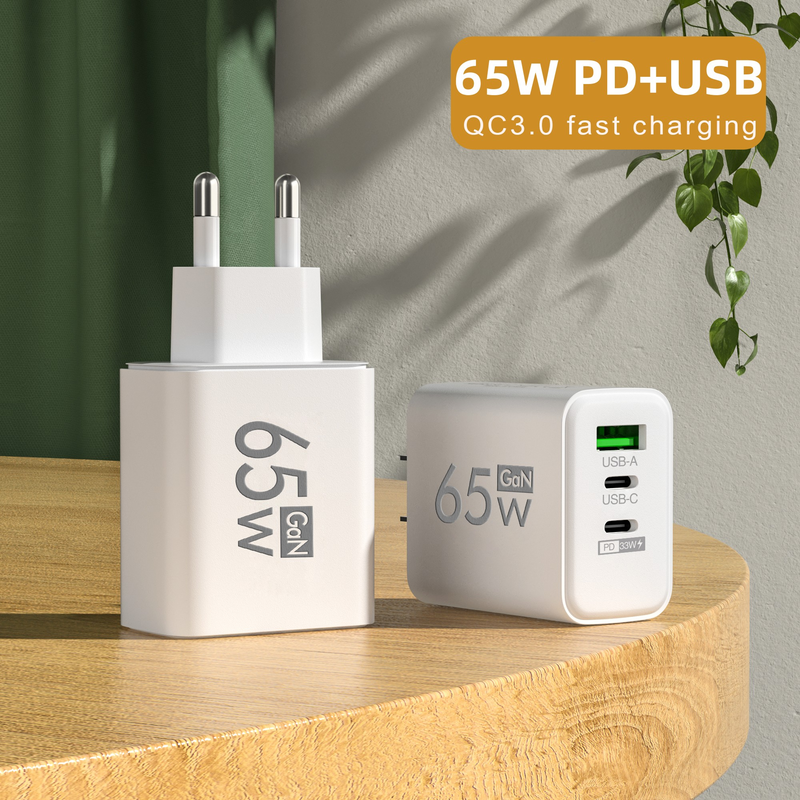 PD 65W USB C tip C punjač Quick Charge 3.0 4.0 QC3.0 QC4.0 Zidni brzi punjač za telefon adapter za napajanje za iPhone punjač_voghion.com