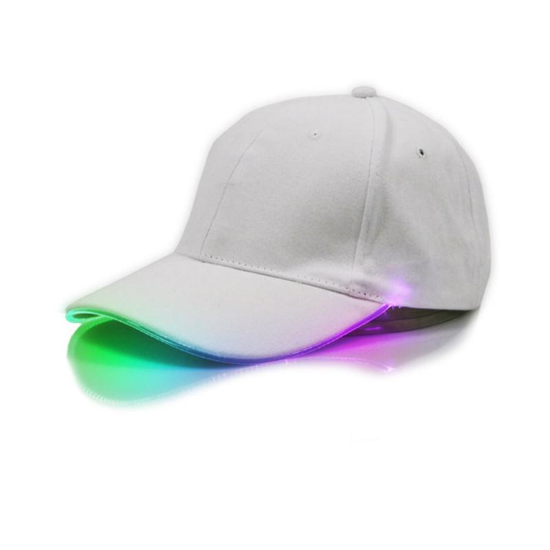 LED Flashing Baseball Cap Adjustable Party Hip-Hop Luminous Hat Bar Fun Event Night Illumination Casual Baseball Cap_voghion.com