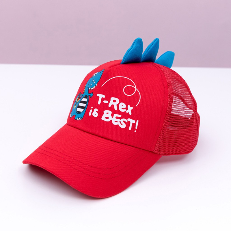 Berretto con visiera stampato con lettera ricamata per dinosauro del cartone animato per bambini per bambini adulti Berretto con visiera per cappelli da baseball per ragazze dei ragazzi di moda Haruku_voghion.com