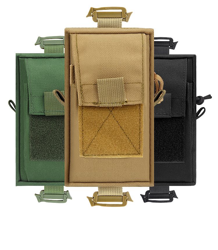 Multifunctional Portable Military Fan Molle First Aid Kit Tactical Camping Mountaineering Mobile Phone Bag_voghion.com