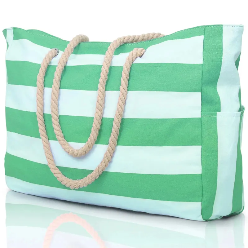 Borsa da esterno con cerniera per viaggi e vacanze, impermeabile, anti-sabbia, in tela, facile da piegare, da spiaggia, Zmt 250408l_voghion.com