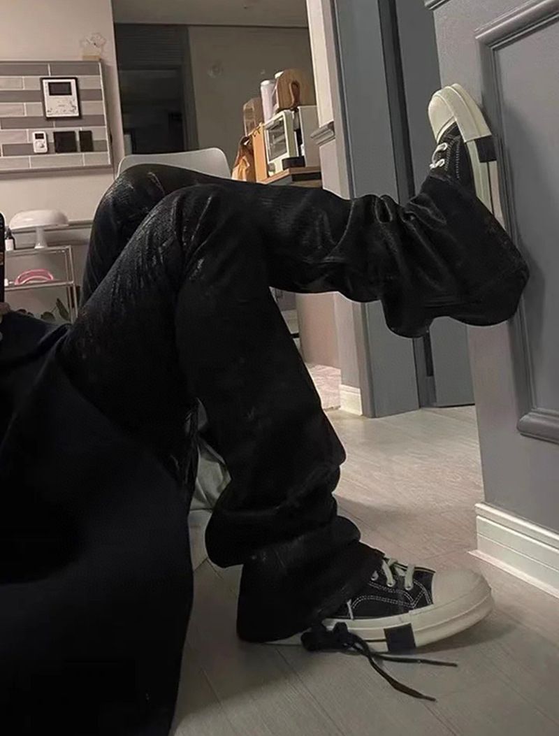 Herrenbekleidung High Street Ausgestelltes Sommertrend Schlaghosen Handgefertigtes Wachs_voghion.com