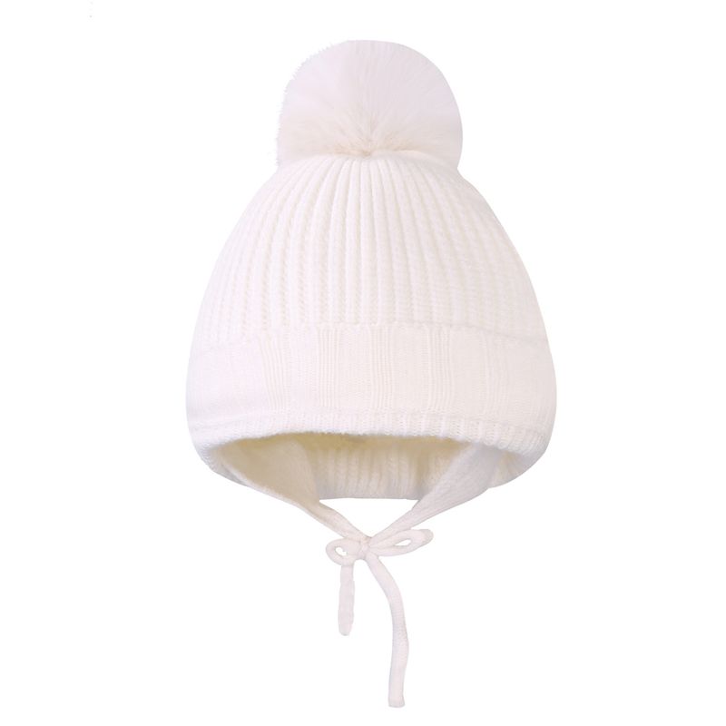 Vêtements pour bébé, protection auditive tressée et bonnet chaud en polaire pour bébé_voghion.com