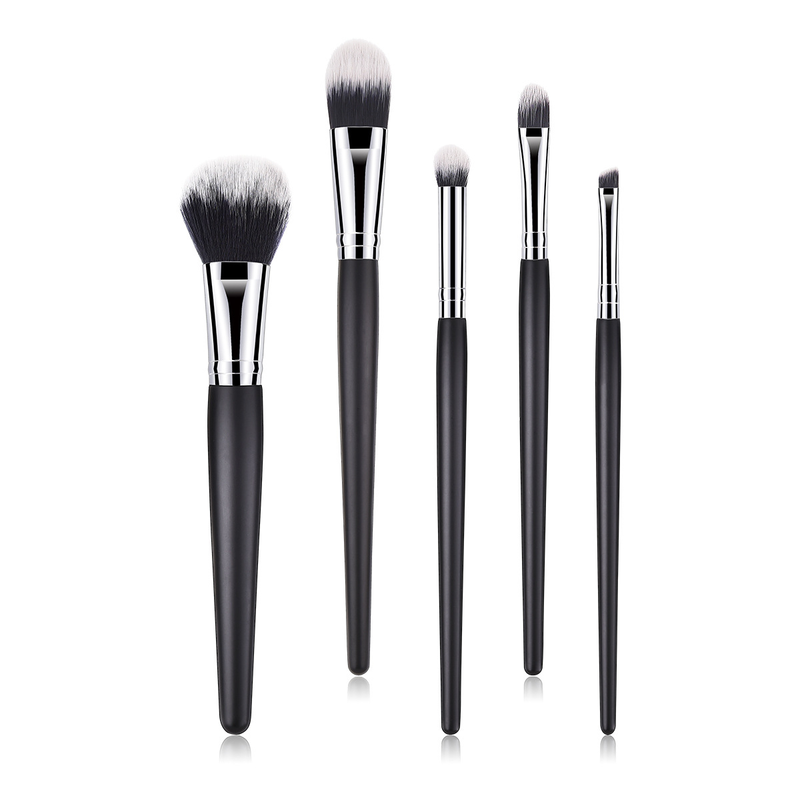 5/7/11/12 Stück Make-up-Pinsel, Make-up-Werkzeuge, Augenset, Lidschattenpinsel, schwarzes und silbernes GUIHUI_voghion.com