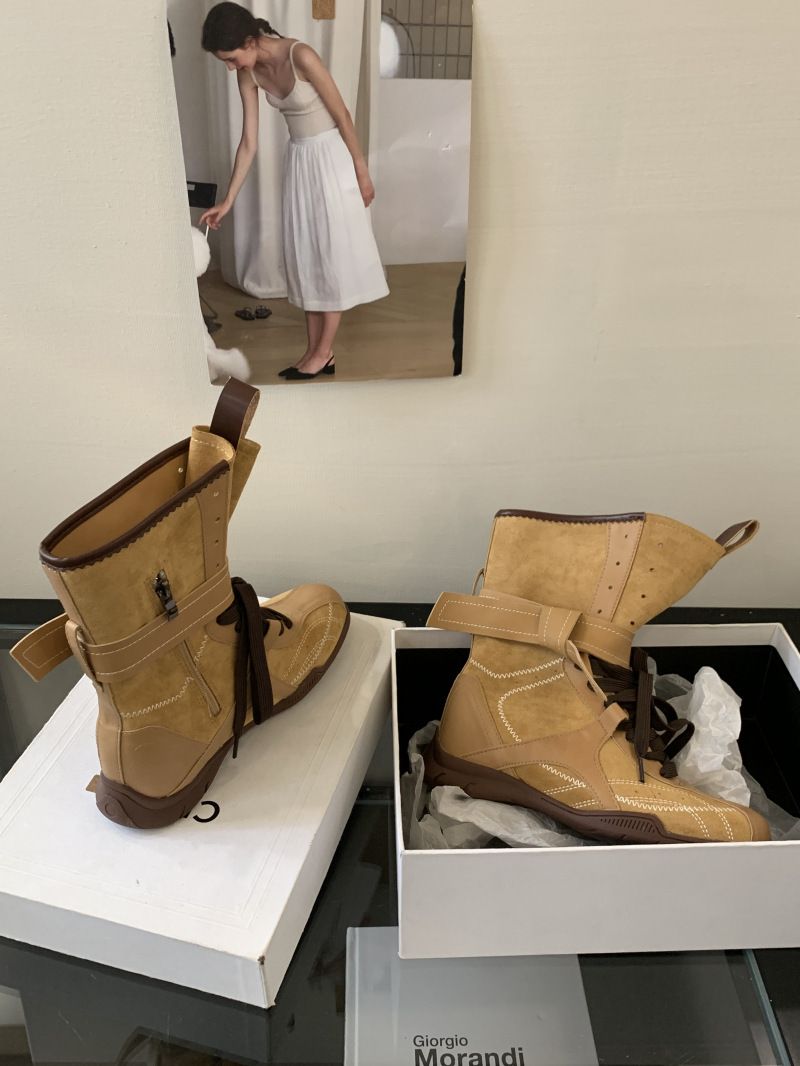 Women Boxing Boots Inner Height Increase Niche Design Boxing Lace-Up Training Women's Early Autumn Short Boots_voghion.com