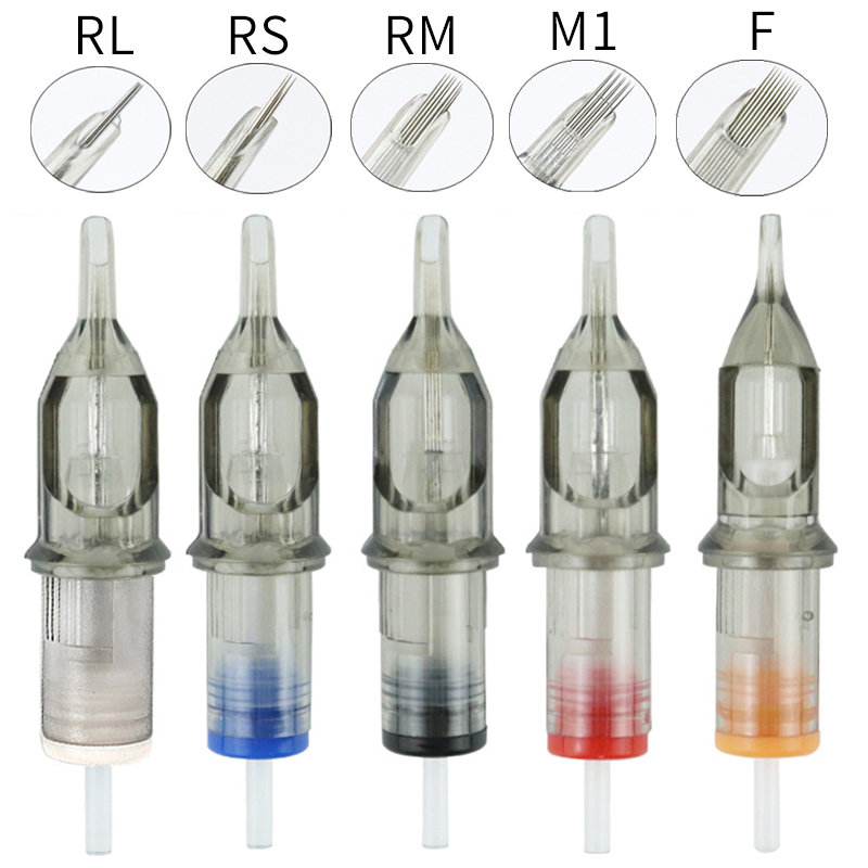 2024 10 PZ Cartuccia per tatuaggio trucco permanente Aghi Punta Micropigmentazione MTS Eyelinver hine Kit Sopracciglio Microbla_voghion.com