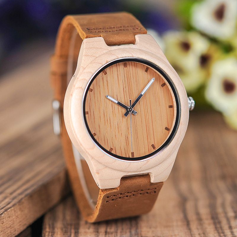 BOBO BIRD Ξύλινο Ρολόι από Μπαμπού, Casual, Μόδας, Δώρο, Ξύλινο Ρολόι, Ρολόι από Ξύλο_voghion.com