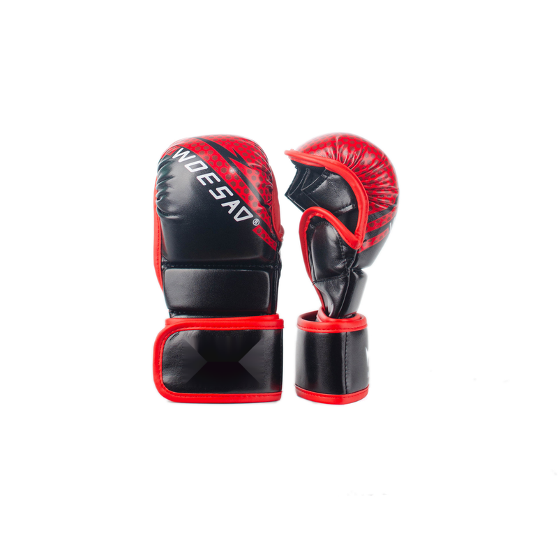WOESAD tömeges harci kesztyűk MMA edzőfelszerelés boxkesztyűk UFC sorozat félujjas harci ökölkészlet_voghion.com