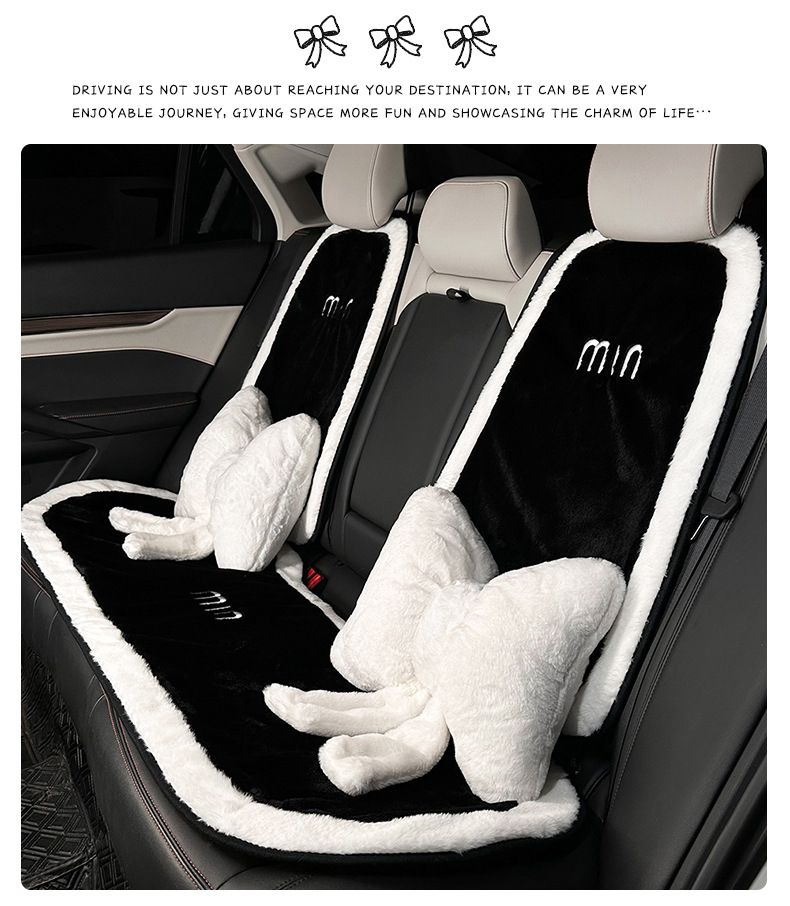 Car seat cushion winter thickened anti-freeze car seat cover simple car interior seat cushion_voghion.com