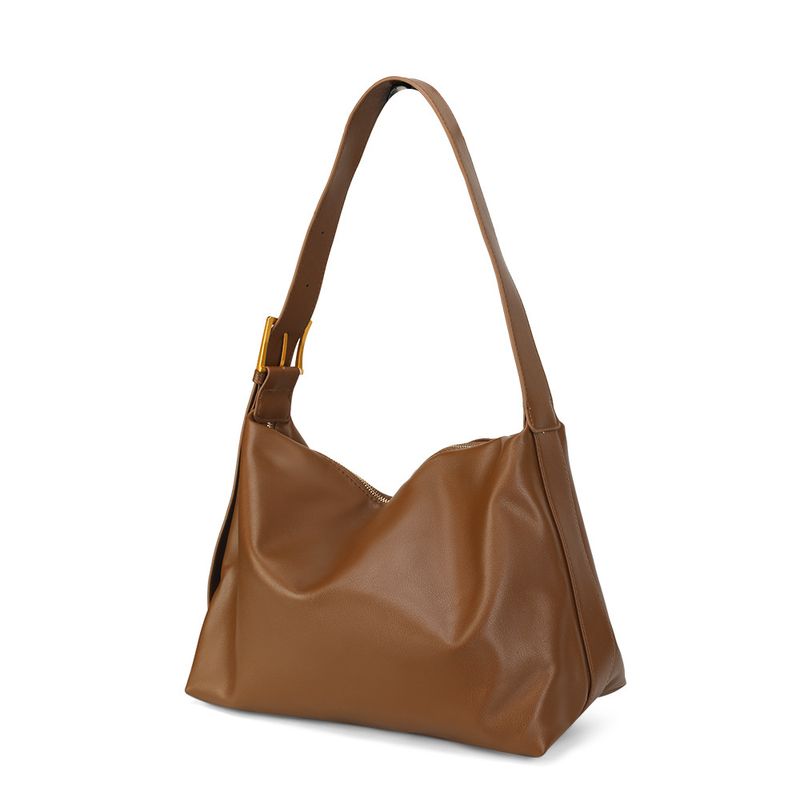 Damen Hobo Vielseitige Tote Weiches Leder Gesteppt Große Kapazität Pendler Schulter Crossbody Student Tasche_voghion.com