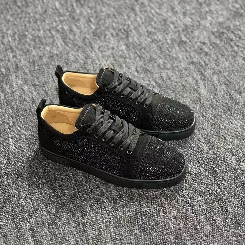 Dia Casual Men's Breathable Leather Sewn Black Fashion Comfortable Low-top Shoes_voghion.com