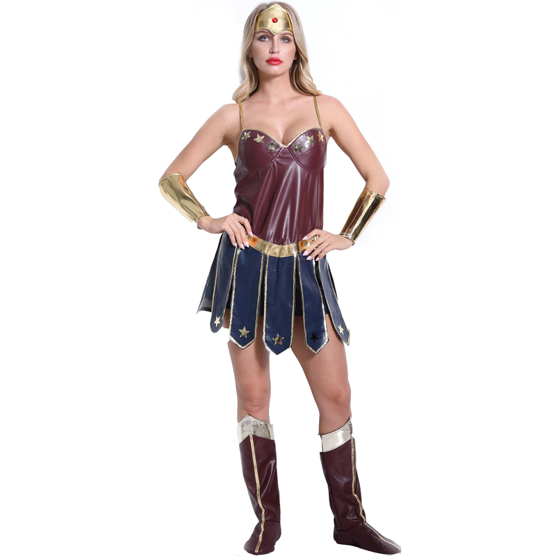 Sieviešu apģērbs S-3XL Helovīna Wonder Woman kostīms Cosplay Cosplay League of Legends Gladiator uniforma_voghion.com