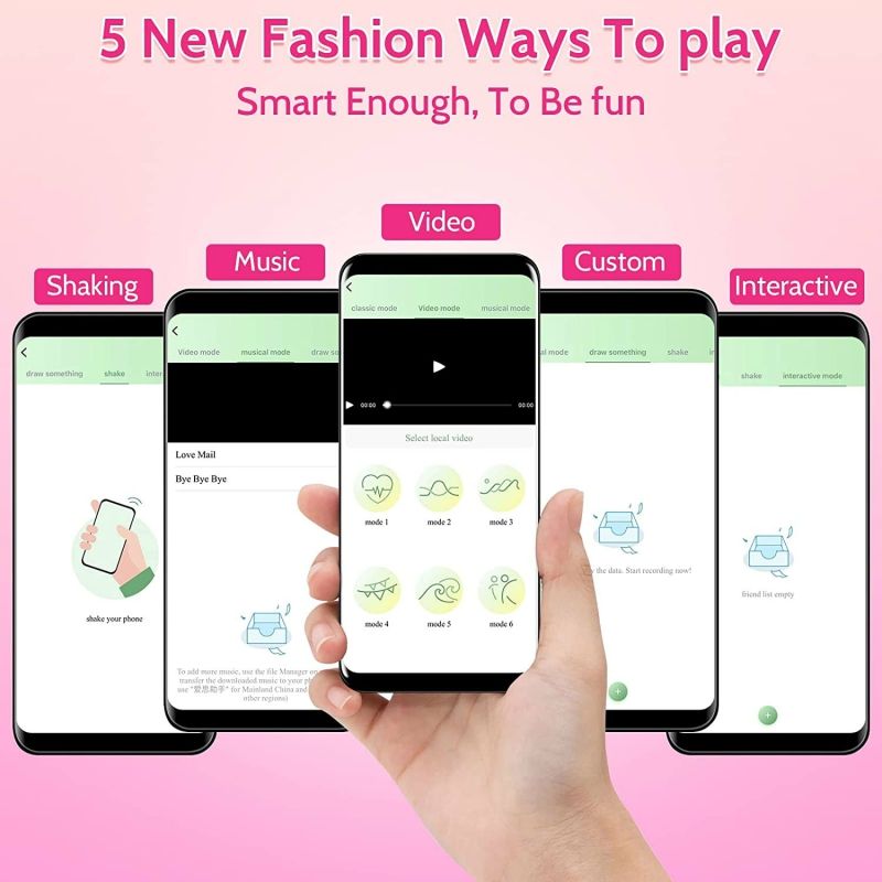 Vibromasseur gode féminin à télécommande silencieuse APP Egg_voghion.com