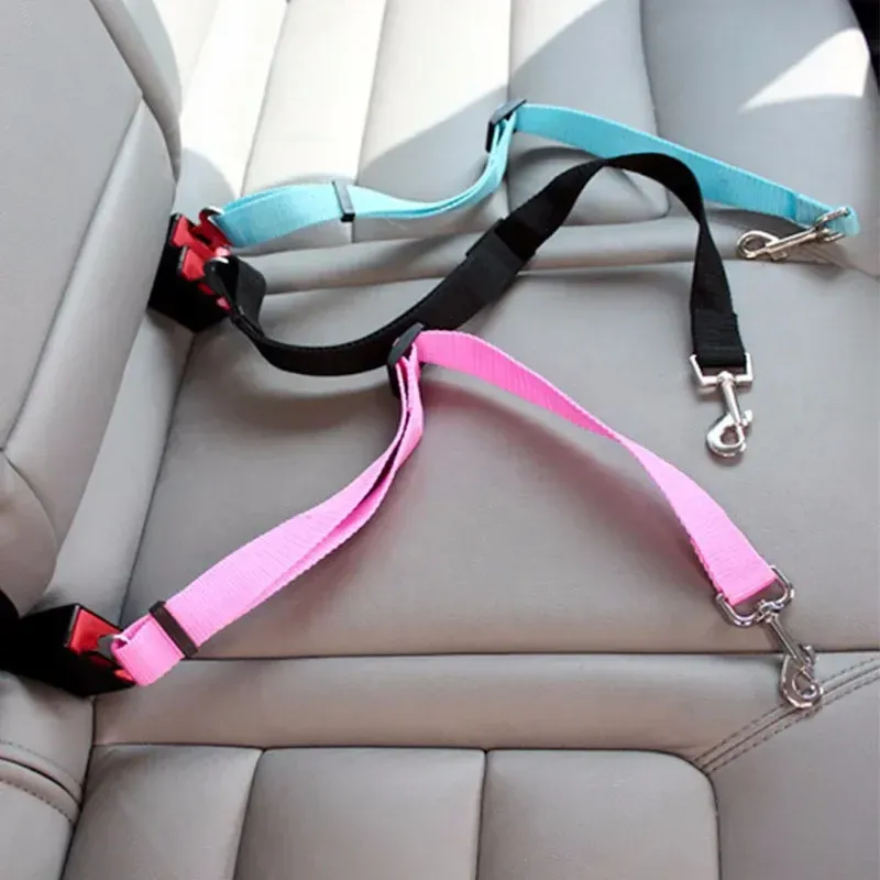 Einstellbare Haustier Katze Hund Auto Sitz Gürtel Haustier Sitz Fahrzeug Hundegeschirr Blei Clip Sicherheitshebel_voghion.com