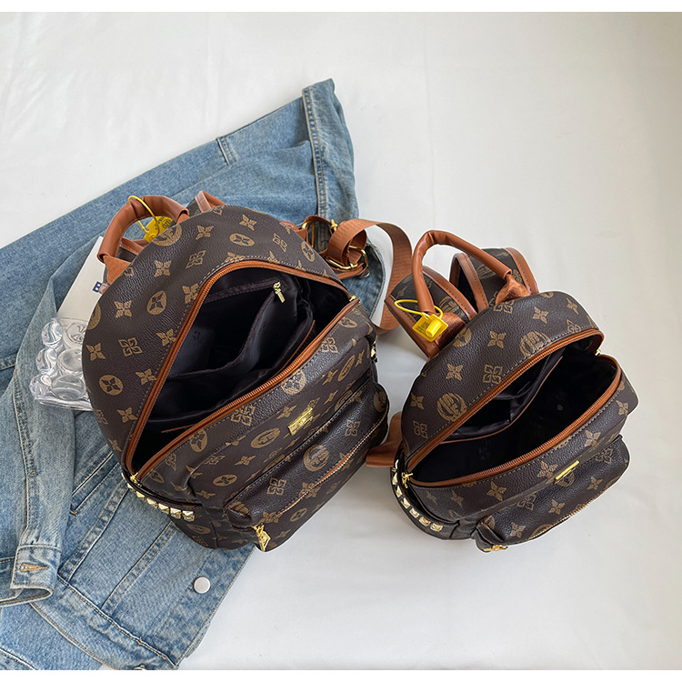 Mochila estampada de gama alta, nueva y versátil, a la moda, bolso de viaje estampado a la moda para mujer, mochila informal de gran capacidad_voghion.com