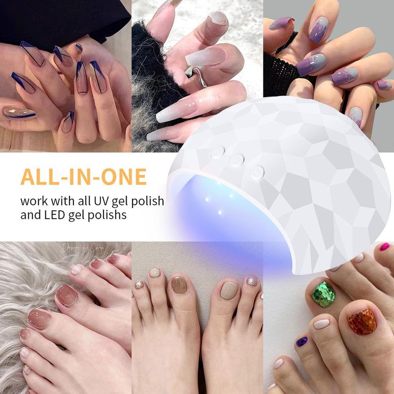 1PC 48W lampada per unghie Led UV essiccatore per unghie per asciugatura smalto gel per unghie lampade per unghie con spina USB per manicure_voghion.com