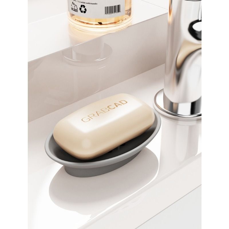 Portasapone di lusso in silicone con drenaggio | Portasapone antiscivolo ad asciugatura rapida | Portasapone antimuffa per bagno e cucina_voghion.com