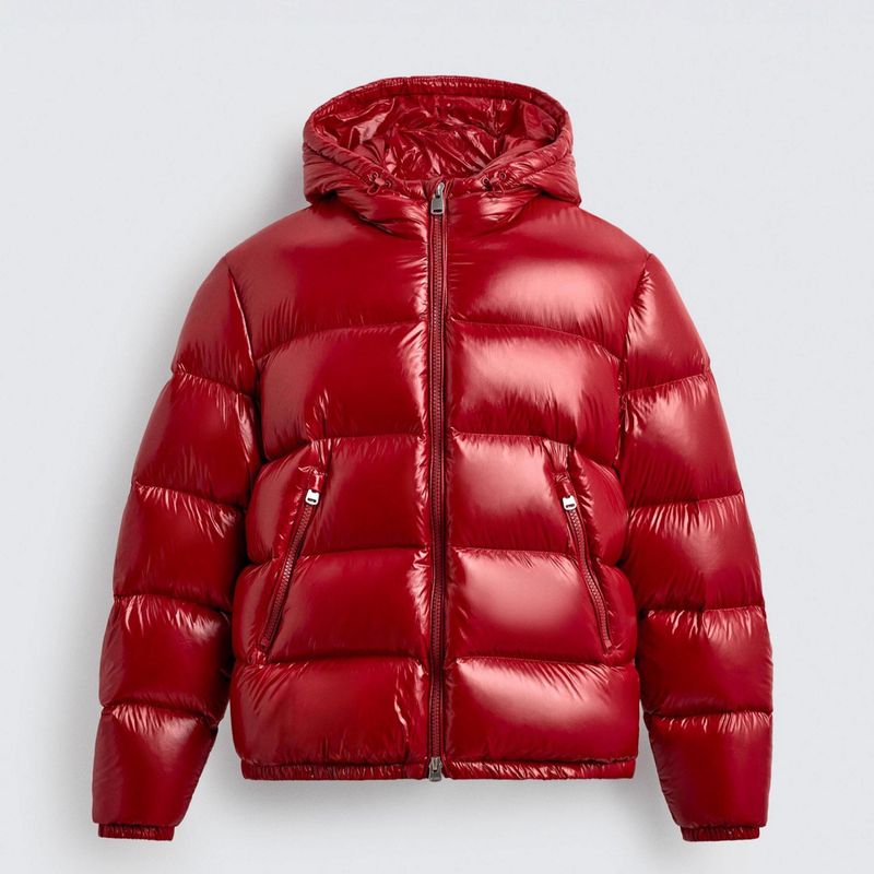 Giacca da uomo con cappuccio, cerniera e tasche - Cappotto casual invernale imbottito in cotone (nero, marrone, rosso, blu, verde oliva)_voghion.com