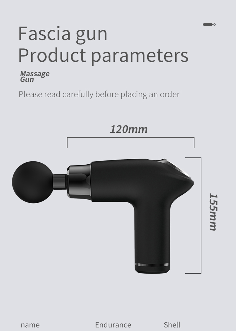 Portable LCD Massage Gun Eilctric Mini Handheld Percussion Pistol Massager Deep Tissue Muscle Relaxation Body Neck Pain_voghion.com