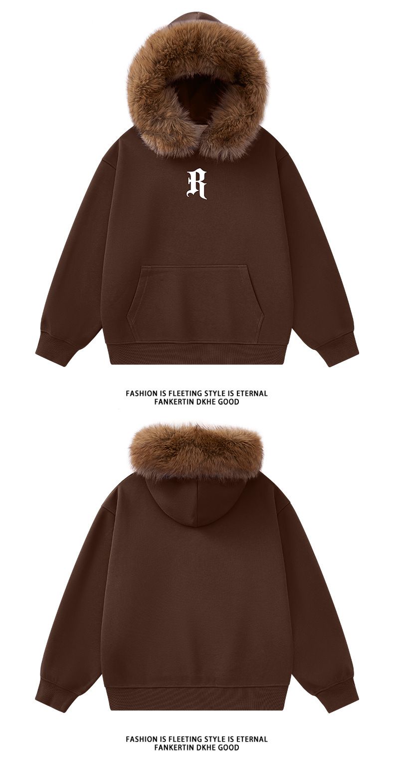 Herren-Kapuzenpullover in Übergröße mit Reißverschluss und abnehmbarem Kunstpelzbesatz, übergroße Passform, stylische Streetwear für den Winter_voghion.com