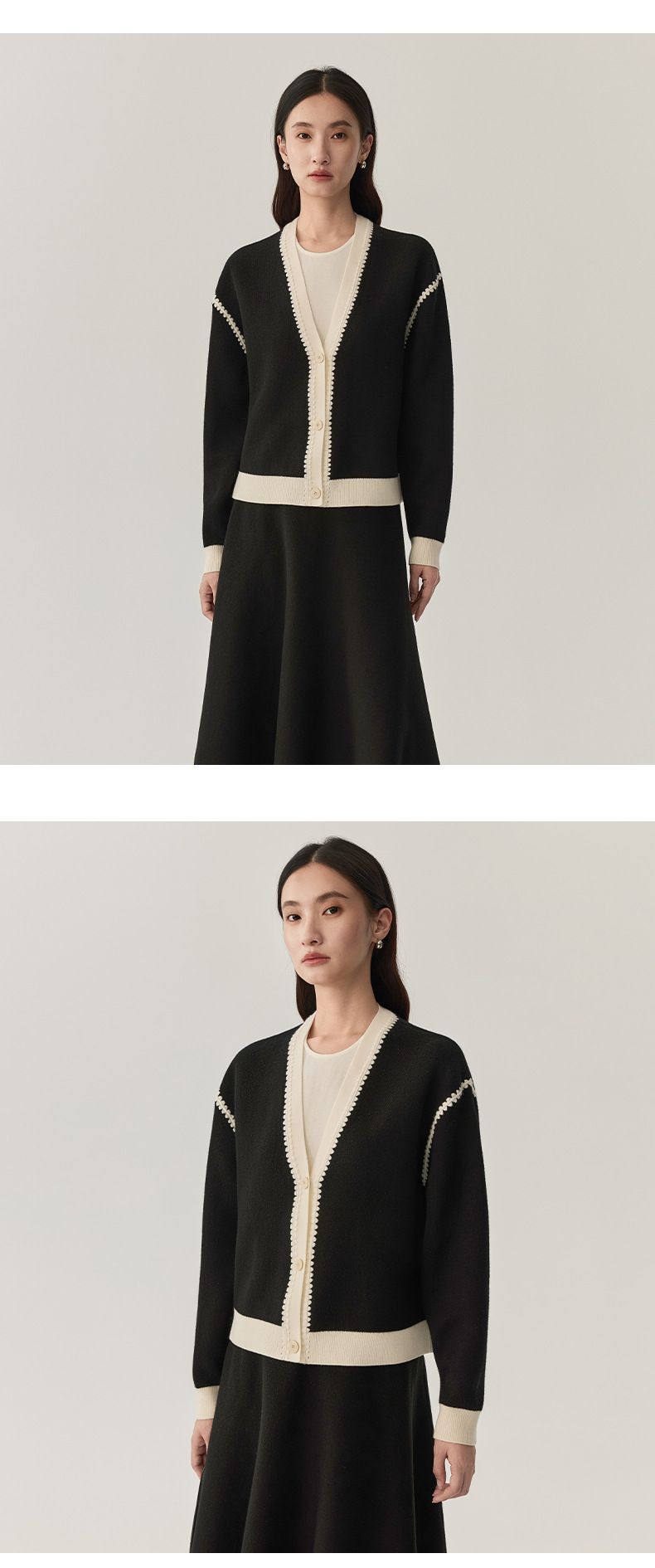 Vielseitiger eleganter Pendler-Cardigan 2025 Neue warme Innenbekleidung Damenmode-Jacke Herbst-Outfit_voghion.com