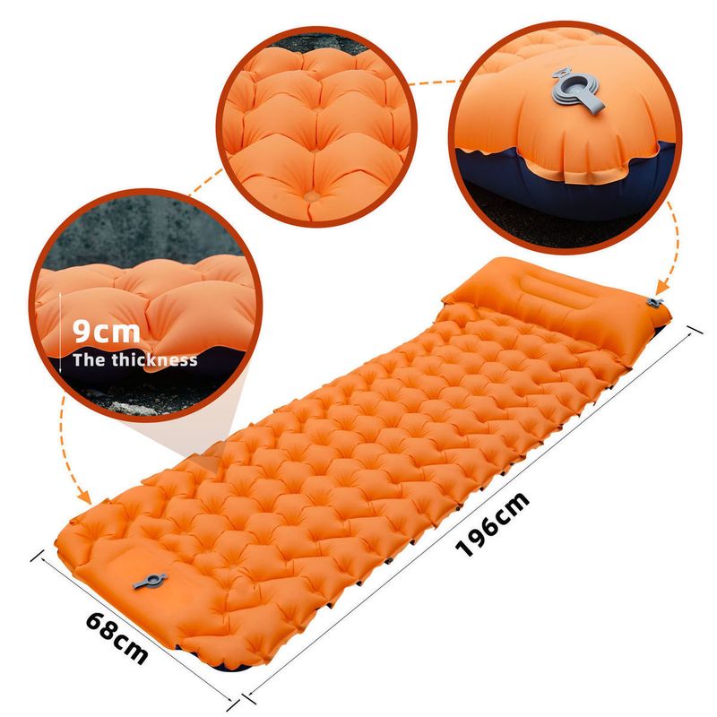 Tente pliante portable épaissie, nouveau modèle, pédale pratique, tapis gonflable pour sieste, camping, extérieur, spécial_voghion.com