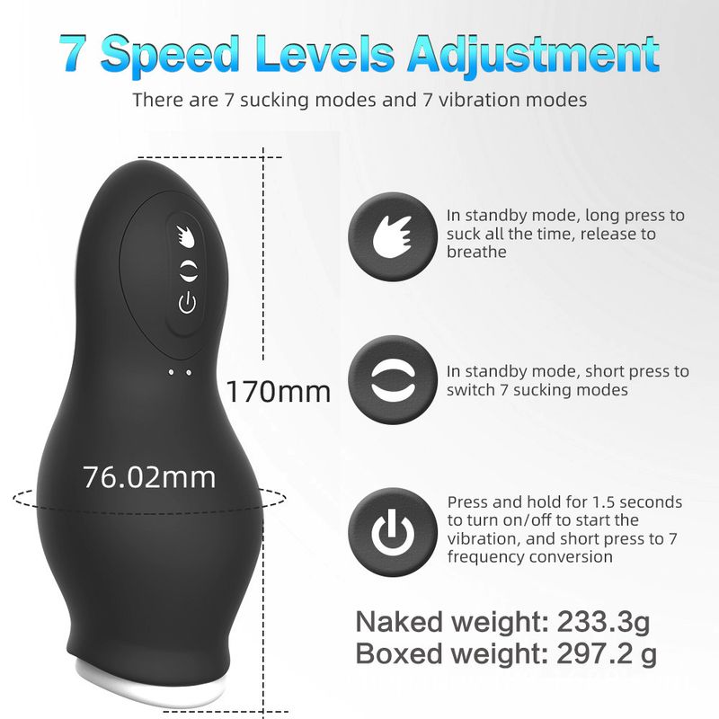 Male Training Device Exercise Suction Vibration Full Wrap Airplane Cup Masturbator_voghion.com