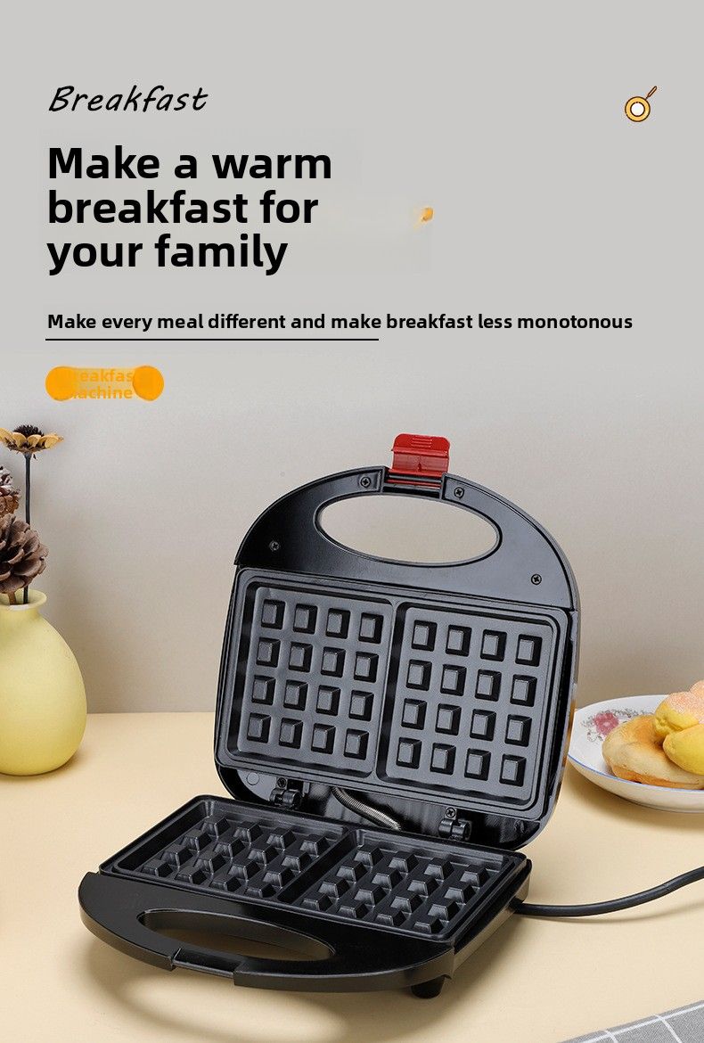 Manufacturer Wholesale Bread Press Machine US Standard Waffle Sandwich Panini Breakfast Maker Grill Electric Griddle_voghion.com