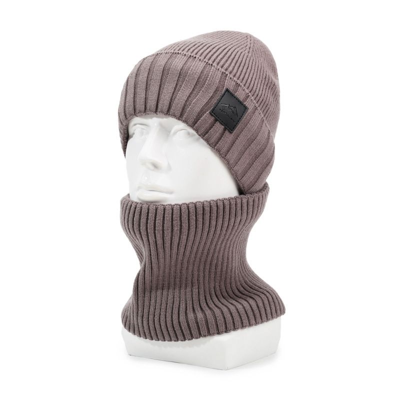Ski-Winter-Kälteschutz, warm, Kerngarn, gestrickte Wolle, Herren und Damen, plus Samt-Gehörschutz, winddichter Kopfwickelhut_voghion.com