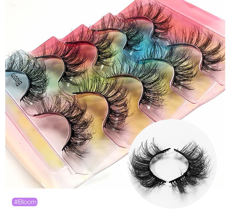 CMAYOME 5-Pairs Colored Faux Mink Eyelashes - Voluminous, Fluffy, Multi-Layered False Lashes For Dramatic & Natural Look_voghion.com