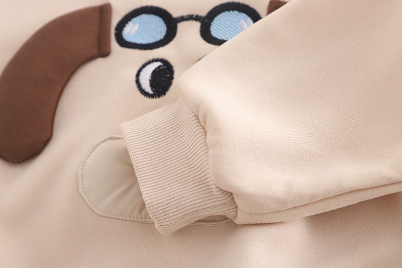 Completo con cappuccio e pantaloni a righe per cuccioli da bambino, elegante nuovo completo primaverile-autunnale in due pezzi per neonati e bambini piccoli_voghion.com