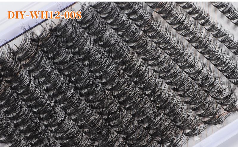 50d Curved False Eyelash Book False Eyelash Thick Hot Melting Hair Segmented 30p40p50p Large Capacity False Eyelash_voghion.com