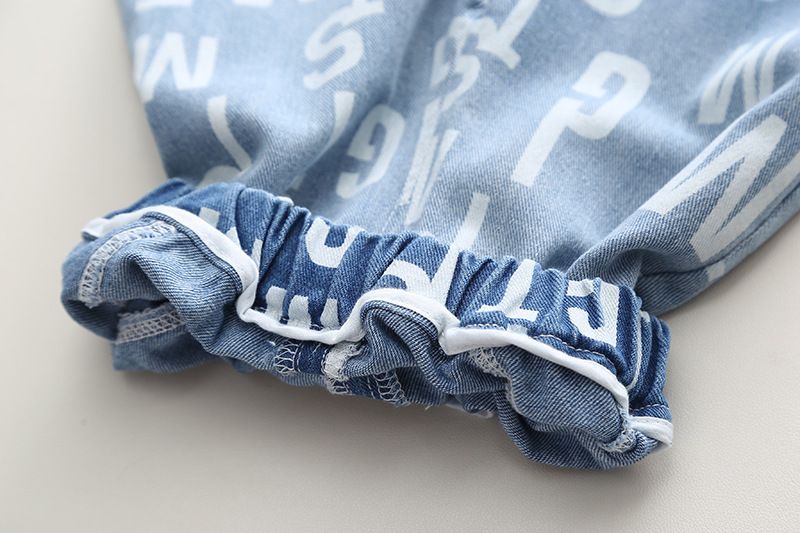 Otroška oblačila, otroška jesenska tridelna obleka, fantovske polne potiske z angleškimi črkami, modne hlače iz jeans jakne z dolgimi rokavi_voghion.com