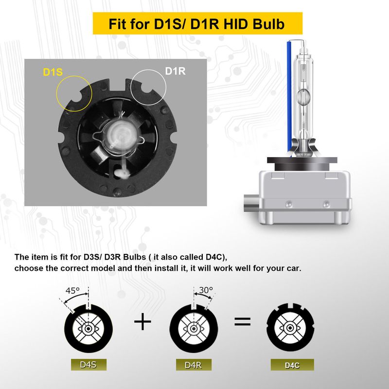 Automotive D1S D2S D3S D4S Xenon Lampe D5SD8S Eisen Stand Helle HID Birne_voghion.com