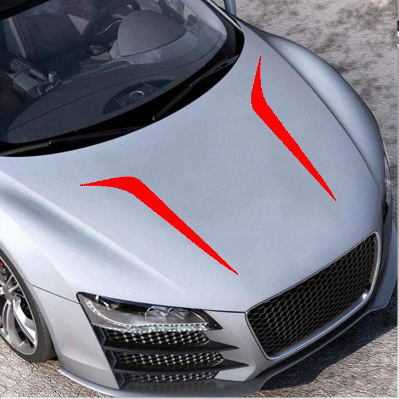 Adesivo per copertura auto multiuso, adesivo decorativo per testata, strisce di linea modificate per cofano_voghion.com