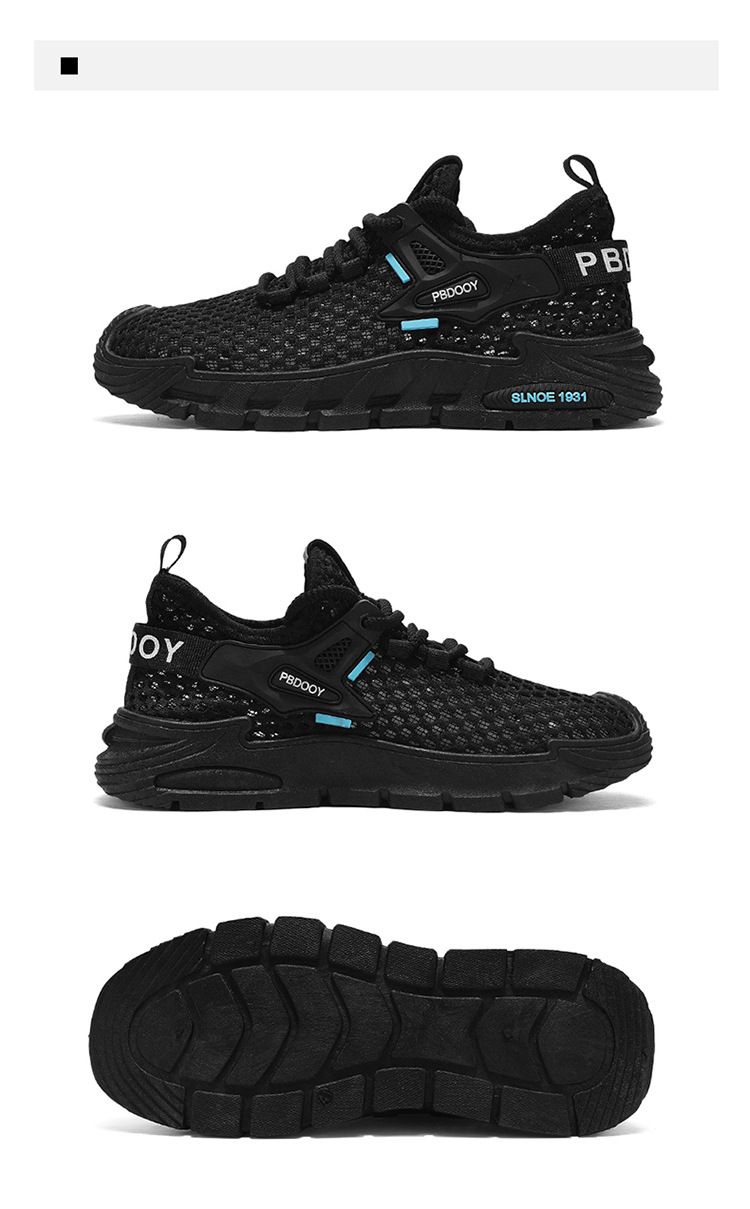 Scarpe da uomo in cocco, scarpe in rete intrecciata Fly, scarpe sportive da uomo per esterni, scarpe casual da corsa ad asciugatura rapida con suola morbida_voghion.com