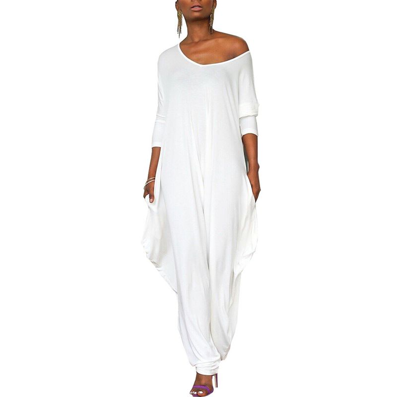 "Women's Backless Long Sleeve Jumpsuit – Oversized Loose Fit For Effortless Style"_voghion.com