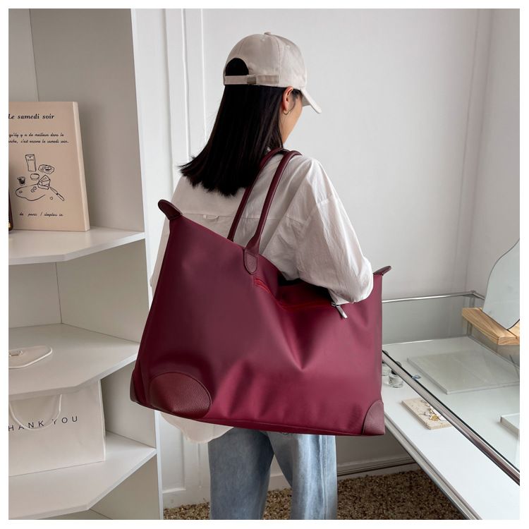 New Frosted Travel Bag, Large Capacity Hand-held Travel Bag, Short Distance Single Shoulder Luggage Bag, Lightweight And Simple_voghion.com