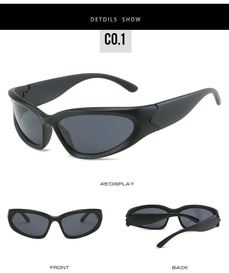 Occhiali da sole sportivi ovali avvolgenti Flash da uomo, con lenti a specchio, per guida, pesca, ciclismo, design di sicurezza, per bici_voghion.com