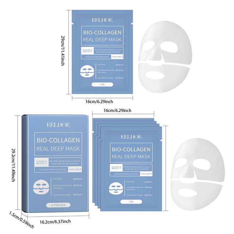 EELHOE Collagen Firming Smooth, tender, firm, whiten, brighten and moisturize skin facial mask_voghion.com
