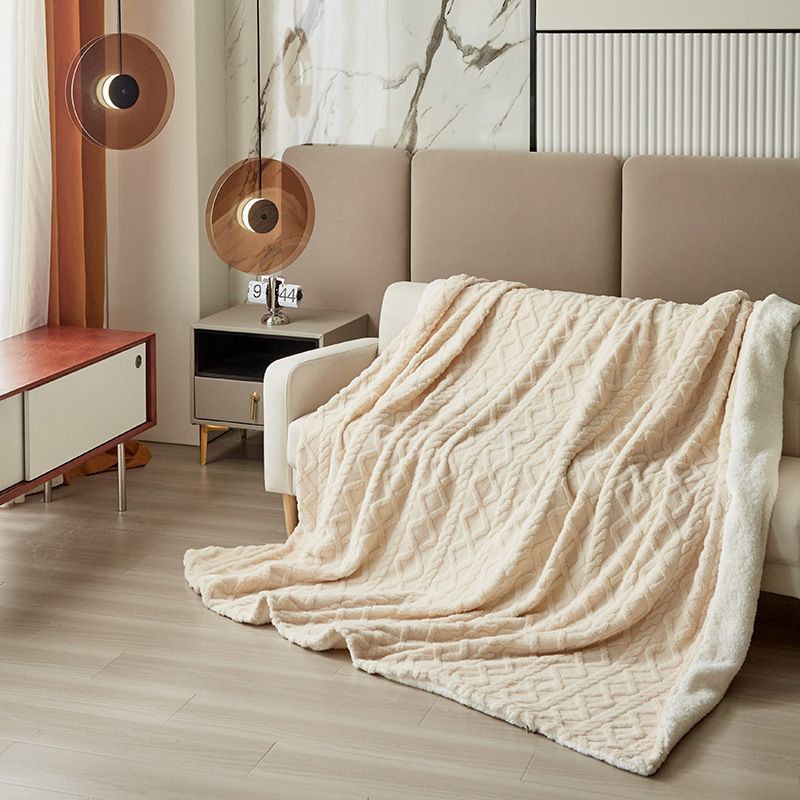 Double-layer thickened Tower velvet blanket lambswool sofa blanket office nap air conditioning children's blanket quilt cover_voghion.com