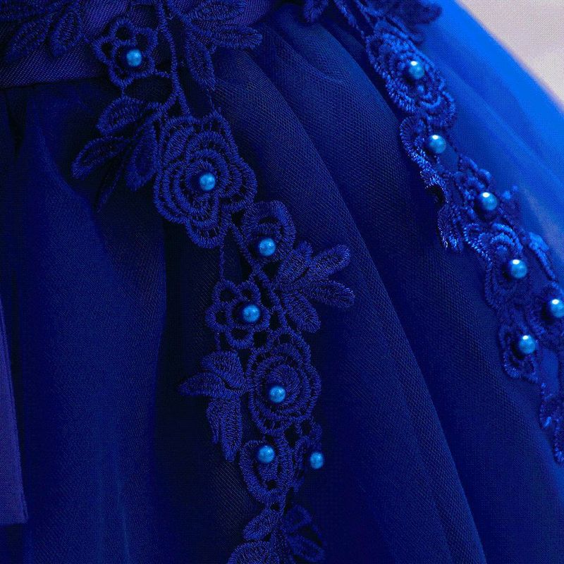 Abito da sposa per bambina 2025 (70-100 cm) | Tutù da principessa con ricami di perle e spalle scoperte per eventi estivi_voghion.com