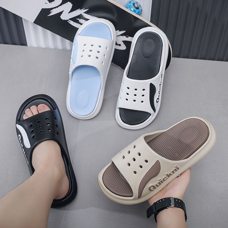 Neue Sommermodische EVA One Line Hausschuhe Freizeitkleidung, Anti-Rutsch-Strandsandalen für Männer_voghion.com